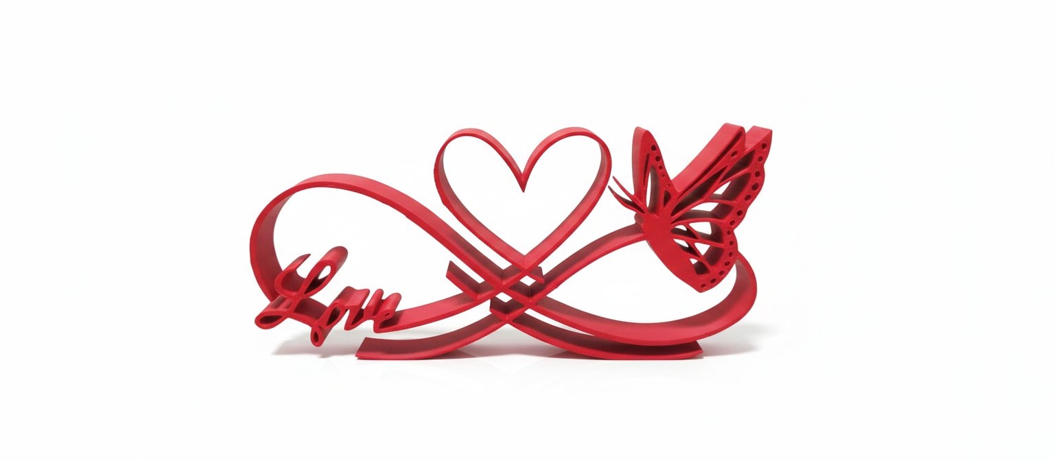 Semn Decorativ Dragoste cu Fluturas