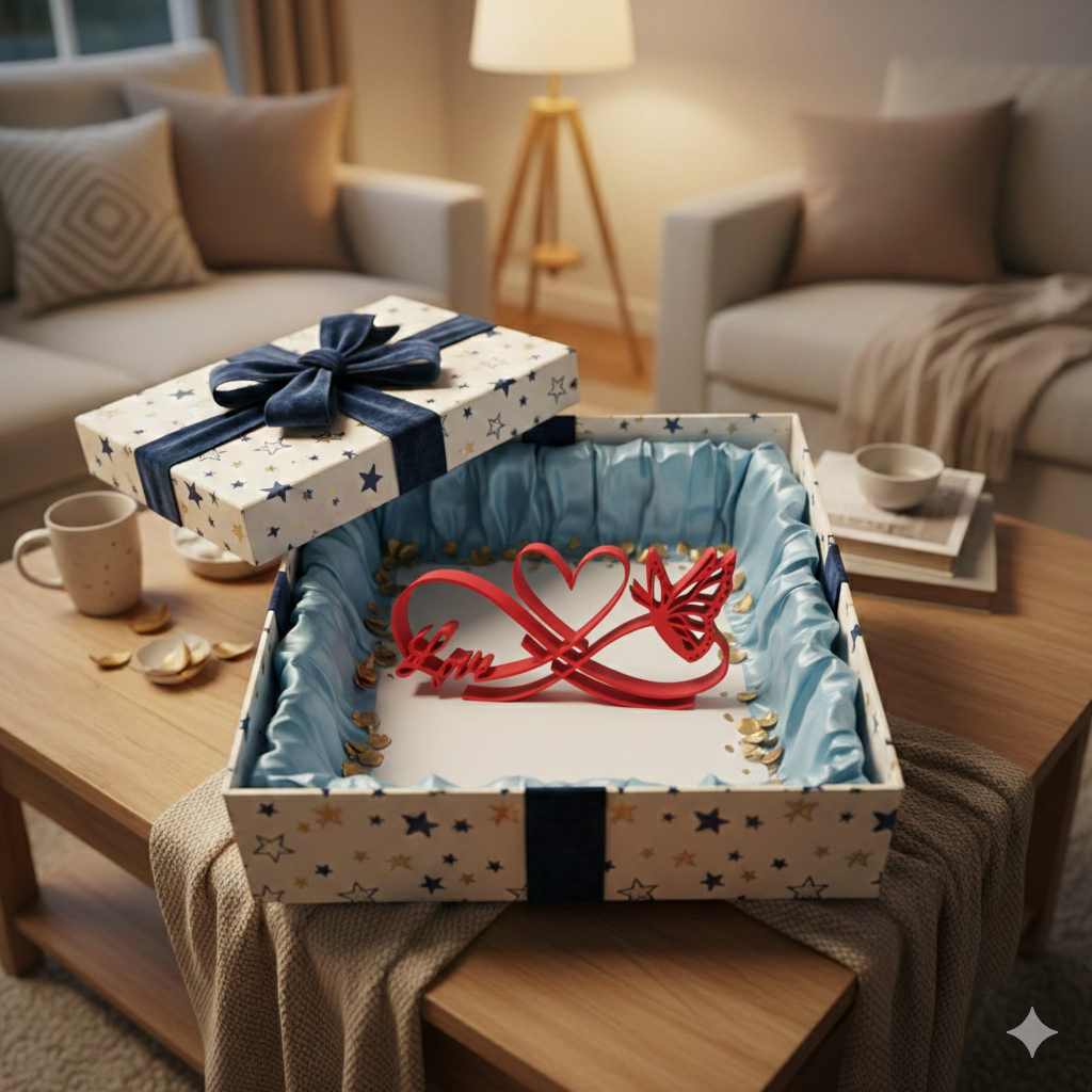 Semn Decorativ Dragoste cu Fluturas